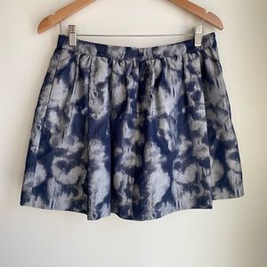 MICHAEL KORS Navy and Silver Mini Skirt Size 8P